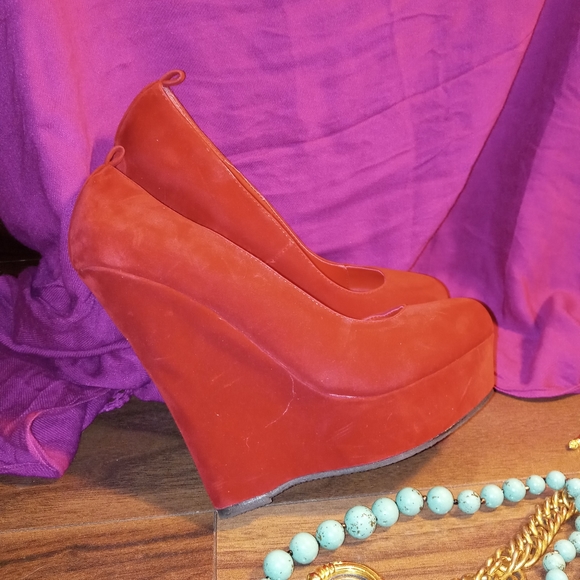 🎄🎁 Sexy pin-up super high platform - wedges - pumps - heel 15 cm platform - Picture 5 of 13